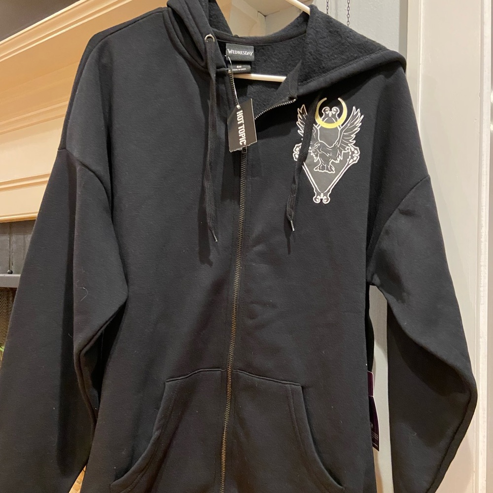 NWT Wednesday Darkness Friend Girls Hoodie